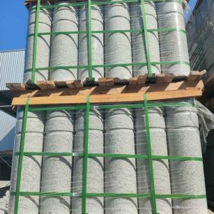 昭通挡车柱芝麻白 挡车石