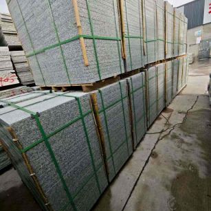 昭通芝麻白地铺版 石材地铺石