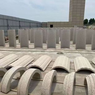 昭通黄金麻别墅柱皮 异形 线条定制